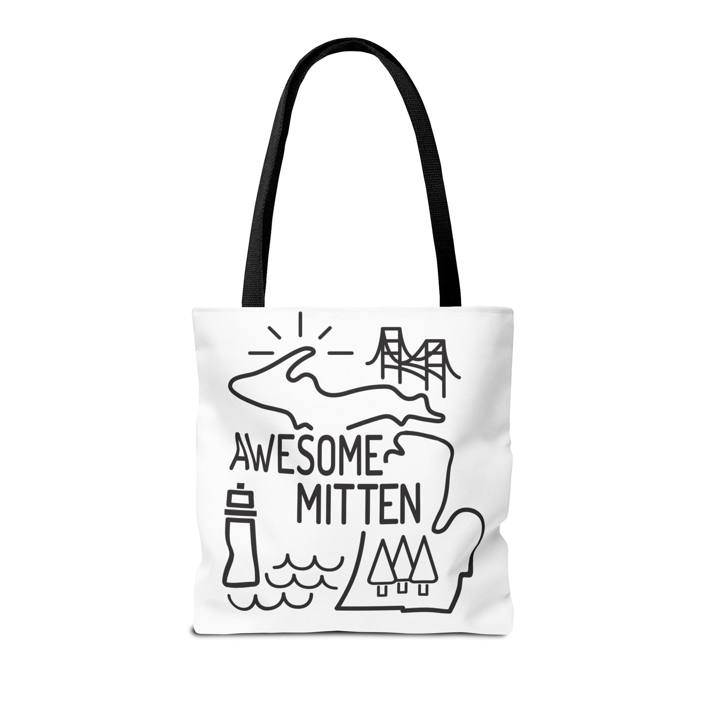 Awesome Mitten Tote Bag - 3 Sizes