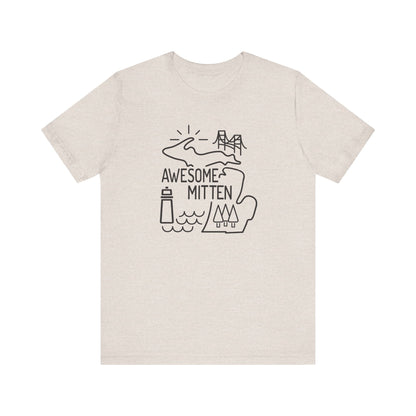 Awesome Mitten Unisex Jersey Short Sleeve Tee - 9 Color Options