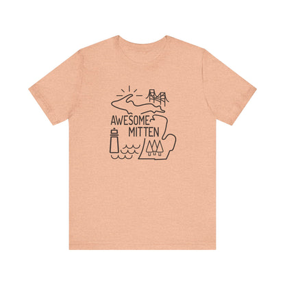 Awesome Mitten Unisex Jersey Short Sleeve Tee - 9 Color Options