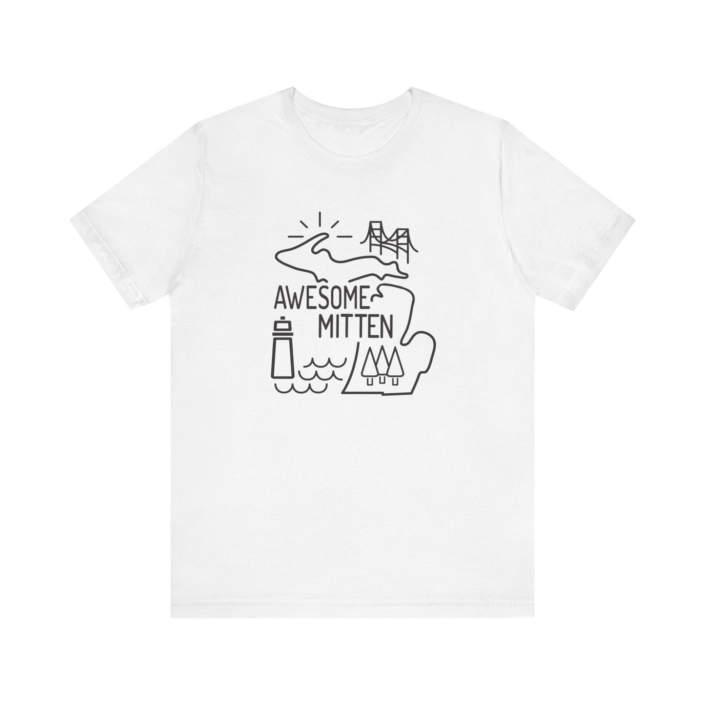 Awesome Mitten Unisex Jersey Short Sleeve Tee - 9 Color Options