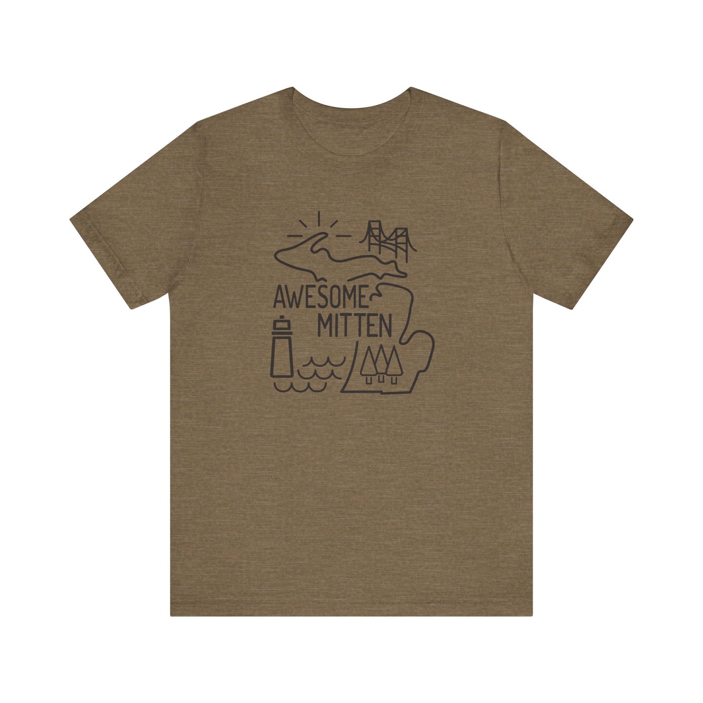 Awesome Mitten Unisex Jersey Short Sleeve Tee - 9 Color Options